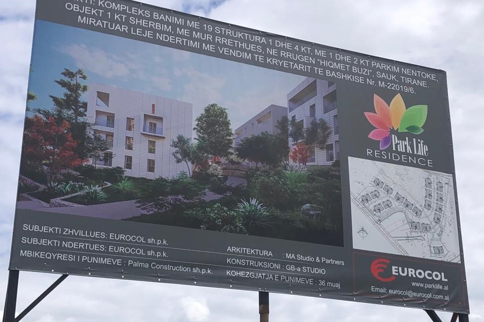 Projekti Park Life Residence - Kompleks banimi ne rrugen Hiqmet Buzi, Sauk, Tirane
